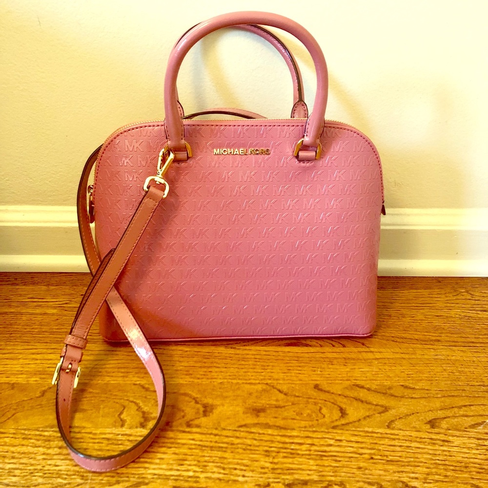 Micheal Kors Cindy Rose LG Dome Satchel